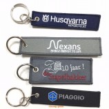 promotional embroidery keychain, souvenir embroidery keychain with logo, custom embroidery keychain manufactures in china