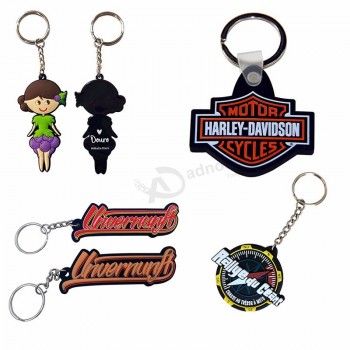 2020 eco friendly free sample no minimum customer personalized eco-friendly ODM 2D 3D epoxy soft pvc keychain