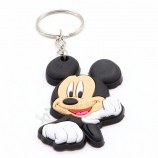 Heißes kundenspezifisches Logo 2d 3d weiches PVC keychains Gummischlüsselanhänger förderndes Geschenk personifizierte Schlüsselringe