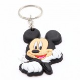 Hot custom logo 2d 3d soft Pvc keychains rubber Key chains promotional gift personalised keyrings