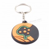 Plastikschlüsselringherstellergummi Schlüsselkettengewohnheit 3d weiches PVC keychain