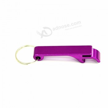 Porte-clés Pas cher Personnalisé Métal Blanc Aluminium Bière Vin Bouteille Ouvert