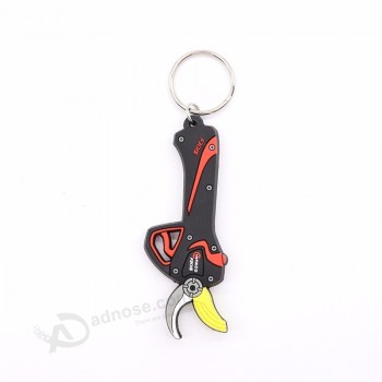 types de forme Porte-clés personnalisés en silicone souple 2d 3d personnalisés avec logo