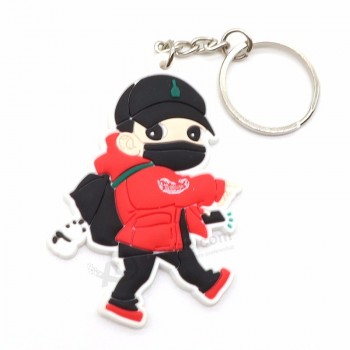 Custom shaped soft PVC/Rubber Keychains / personalised keyrings