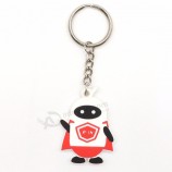 Eco-friendly soft rubber customized personalised keyrings 3d embossed logo cheap price