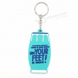 Werbegeschenke fertigen weichen PVC keychain Gummischlüsselring kundenspezifisch an