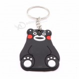 Vente en gros 3 pouces personnalisé porte-clés porte-clés Accessoire PVC souple
