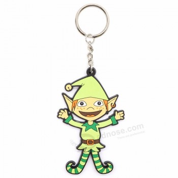 Pvc keychain One side soft Pvc keyring double sides 3d rubber keychain