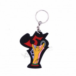 custom soft christmas Pvc rubber keyrings silicone rubber keychain with custom logo