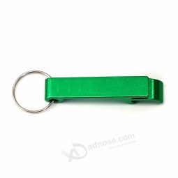 wholesale cheap custom logo aluminum alloy personalised keyrings bottle opener