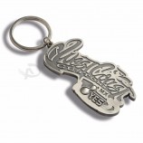 Porte-clés lettre en métal moulé sous pression personnalisé/porte-clés personnalisés avec logo personnalisé