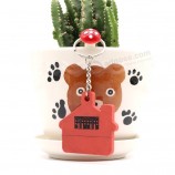 Haute Qualité en gros moins cher personnalisé porte-clés en caoutchouc promotions 3d pvc porte-clés