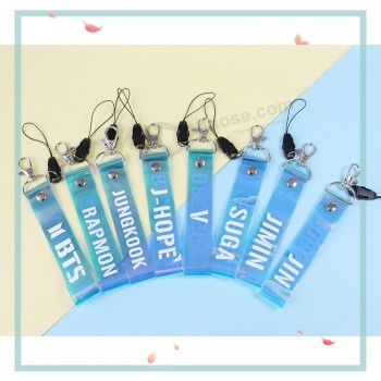 Laser Lanyard Nom Mignon Porte-clés Porte-clés Téléphone portable Sac à dos Pendentif