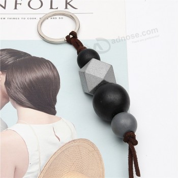 Perles en bois Porte-clés & Lanières Bois sur mesure