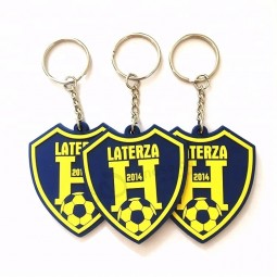 Factory price 2d custom shaped soft rubber pvc keychain