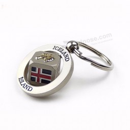 free sample make your Own logo metal 3D key chains parts metal souvenir keychain manufacturers