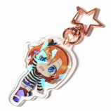 2019 neuer Art und Weisecharme transparenter kreativer keychain, preiswerter doppelter Seite gedruckter keychain, mini netter kundenspezifischer Firmenzeichengroßhandelskeychain