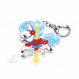 glitter Umweltfreundlicher transparenter 3D-Charm-Anime-Rohling, klar. Gestalte deinen eigenen, individuell bedruckten Acryl-Schlüsselanhänger