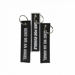 Porte-clés personnalisés bon marché porte-clés de broderie de tissu en forme personnalisée