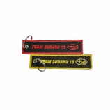 custom embroidered keychain, wholesale embroidery keychain with custom compass cool keychains tag
