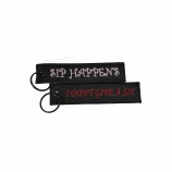 Vente chaude personnalisée broderie pas cher voiture logo cool porte-clés tag