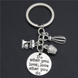 Porte-clés de cuisine Livre de cuisine Cupcake Charms Cadeau Pour Chef
