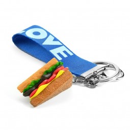 Hot Dog Cake Sandwich Schlüsselanhänger für Markenhersteller