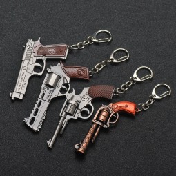 3D Keychain Weapon Gun Car Revolver eat chicken game wholesale