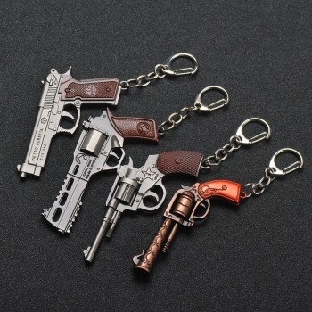 3D Keychain Weapon Gun Car Revolver eat chicken game wholesale