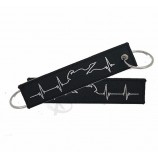 customization superior quality flight keychains blank tags custom embroidery design your Own Key Tag