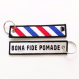 No minimum free sample good quality yiwu custom fabric Key Tag keychain promotional
