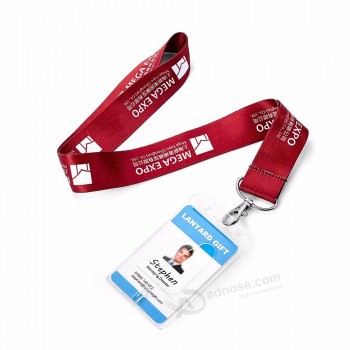 Pvc Id Card Holder Plastic Silk Retractable Lanyard Reel Custom Logo Nfl Plastic lanyard for keys For Bottle