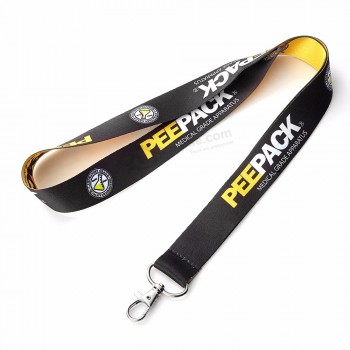 Huacheng Impression Sublimation Personnalisée Logo Polyester Airbus, longe pour clés pour téléphone portable