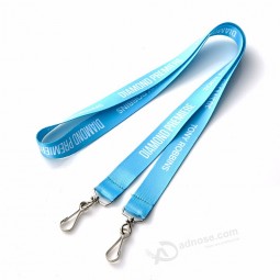 Huacheng ausgezeichnete zwei Clip Polyester Spezial Lanyard für Schlüssel Sublimationsdruck Lanyards