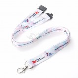 lanyard individuell bedruckte hals lanyards Keine Mindestbestellmenge billige Event-Lanyards für Schlüssel mit Abzugshaken