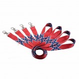 Huacheng kostenlose Probe Sublimationsdruck Logo Polyester Ausweis Lanyard für Schlüssel mit Metallhaken