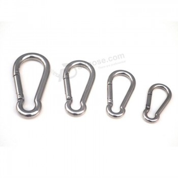 stainless steel spring carabiner snap key hook