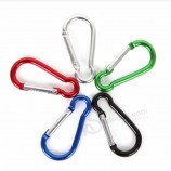 Mousqueton en aluminium D-Ring Porte-clés Clip porte-clés
