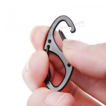 8 shape carabiner mini EDC keychain portable outdoor hook hang wholesale