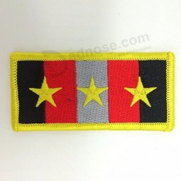 customized Owl embroidery flower patch supplier iron 3d flock badges custom Pin On embroidered patches