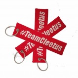 Original-Patches Key Hang Tags Stickerei Schlüsselanhänger gestickt Schlüsselbund Patch