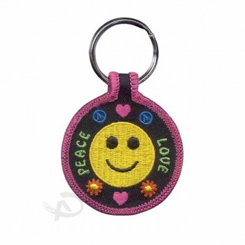 Nom Chaîne Métal Sceau Hang Tags Fabricant Porte-clés Tissé Personnalisé