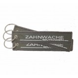 gesponnener gestickter Umbau fördernder Schlüsselkettenstickereitextilflecken preiswerter Autologo keychain