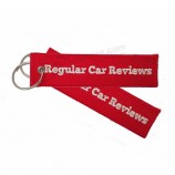 Горячие продажи пользовательских Key Tag вышитые тканые печатные прекрасный производитель брелок для вышивки