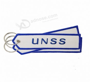 Souvenir personnalisation Tag tissu avec broderie animale porte-clés personnalisé