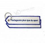 Andenkenanpassungs-Textilschlüsselkettenbuchstaben personifizierten Bewegungsgelb keychain sexy Zapfen
