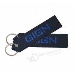 Porte-clés de voiture OEM Broderie Compagnie aérienne Sac à bagages Tag Longe Téléphone Titulaire de la carte d’identité