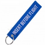 Fashion Insert Before Flight  Keychain r Aviation Gifts for cars and motor Emboridery Keychain Insert key Tags keyrings llaveros