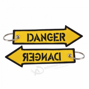 Retirer avant le vol danger & sauvetage porte-clés porte-clés pour motos, scooters et voitures porte-clés OEM porte-clés bijoux cadeau