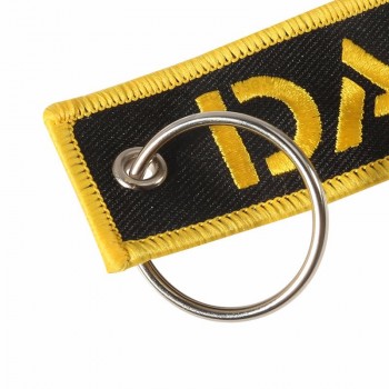 danger porte-clés pour voitures porte-clés pour motos porte-clés Cool broderie porte-clés Personnalisé mode nouveaux porte-clés